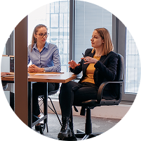 Worried team in conference room discussion